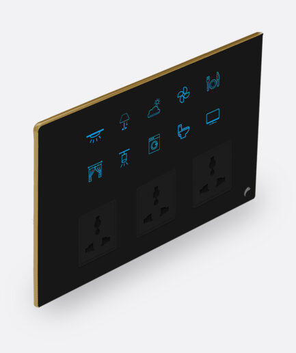 Blackcat Exotic 10 Switch, 3 Socket Panel - 12M (10,0,0,3)