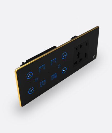 Blackcat Exotic 2 Fan, 2 Curtain, 5 Pin Socket, USB Type A & C 18W Fast Charging Panel - 6/8M (0,2,2,1)