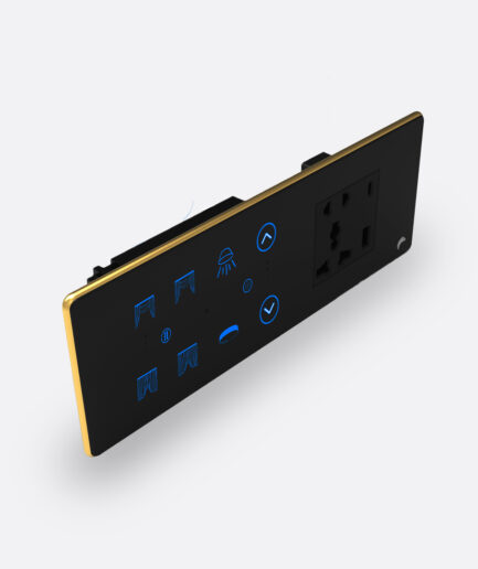 Blackcat Exotic 2 Switch, 1 Fan, 2 Curtain, 5 Pin Socket, USB Type A & C 18W Fast Charging Panel - 6/8M (2,1,2,1)