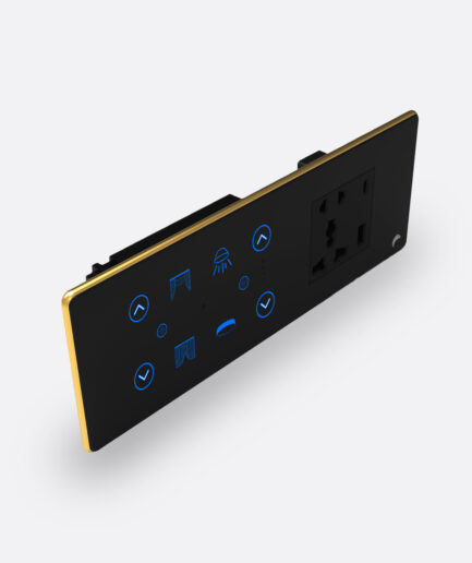 Blackcat Exotic 2 Switch, 2 Fan, 1 Curtain, 5 Pin Socket, USB Type A & C 18W Fast Charging Panel - 6/8M (2,2,1,1)