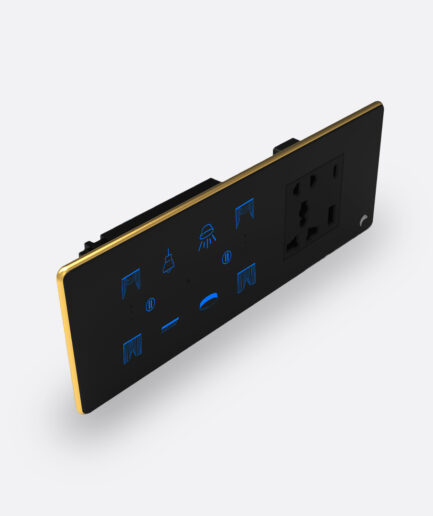 Blackcat Exotic 4 Switch, 2 Curtain, 5 Pin Socket, USB Type A & C 18W Fast Charging Panel - 6/8M (4,0,2,1)