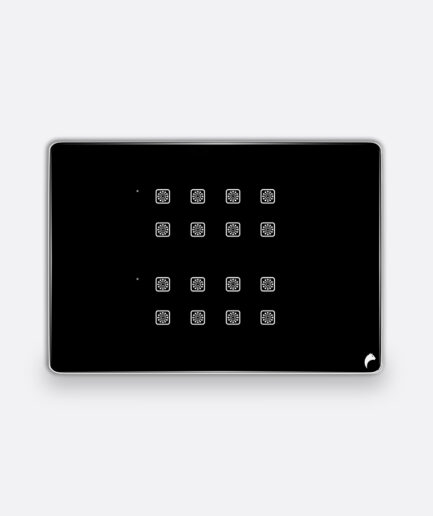 Blackcat Cyprus 16 Switch Glass Touch Panel - 12M (16,0,0,0)