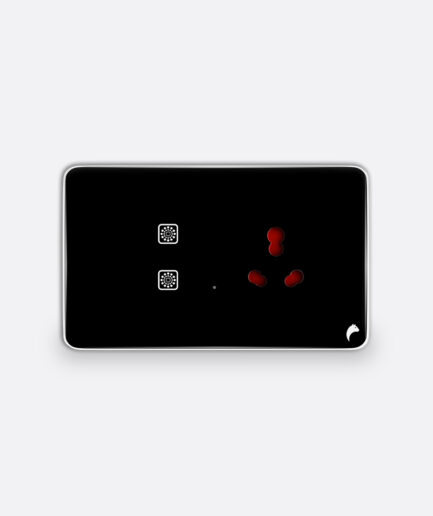 Blackcat Cyprus 2 Switch, 1 Socket Glass Touch Panel - 4M (2,0,0,1)