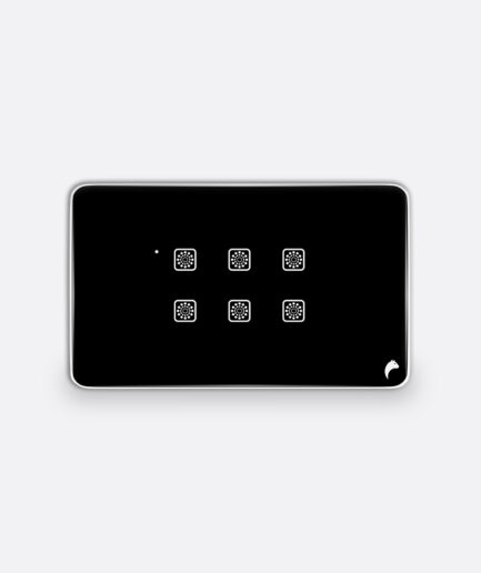 Blackcat Cyprus 6 Switch Glass Touch Panel - 4M (6,0,0,0)
