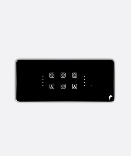 Blackcat Cyprus 4 Switch, 2 Fan Glass Touch Panel - 6M (4,2,0,0)