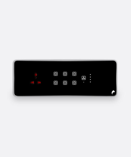 Blackcat Cyprus 6 Switch, 1 Fan, 1 Socket Glass Touch Panel - 8M (6,1,0,1)