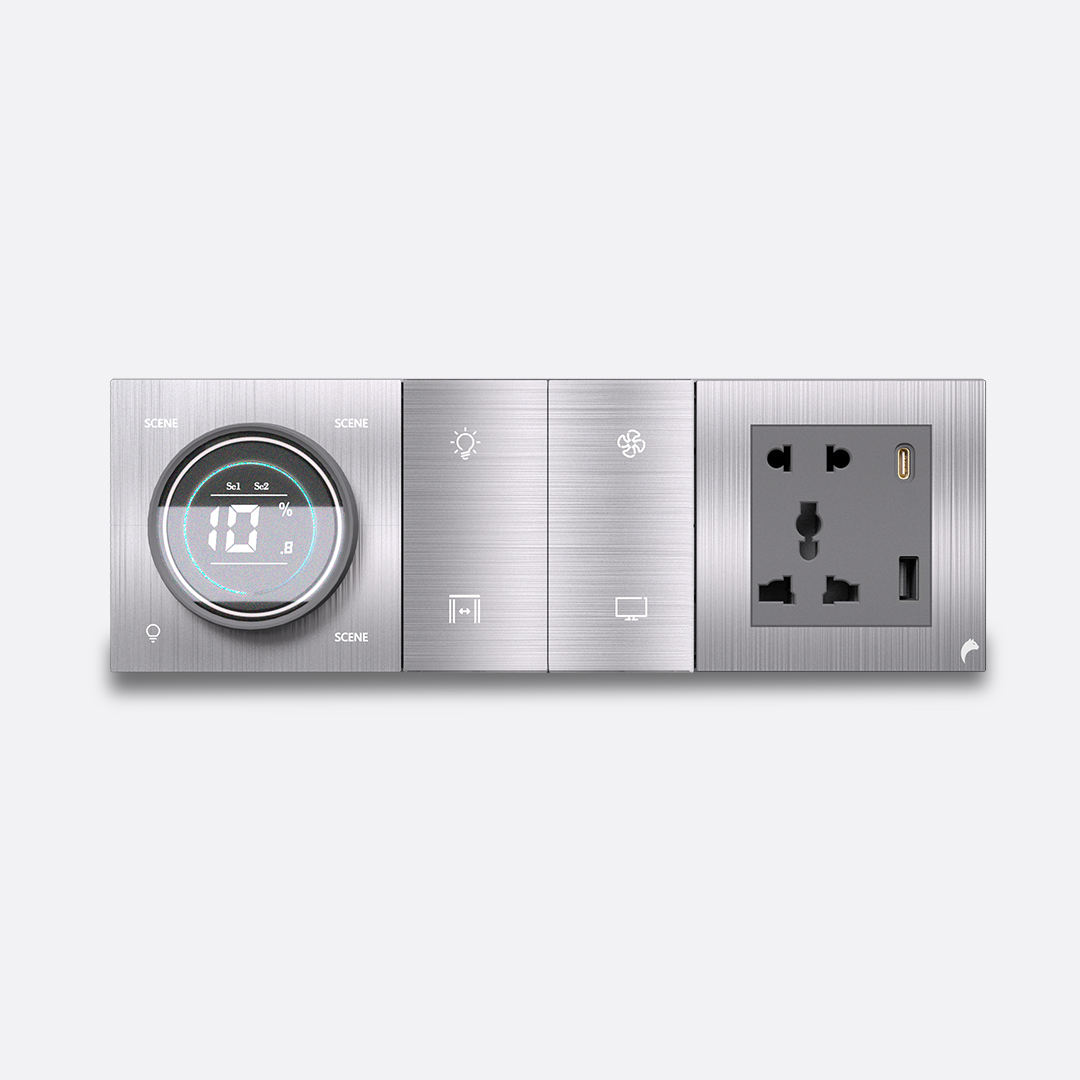 Knob + 8 Switch + Socket